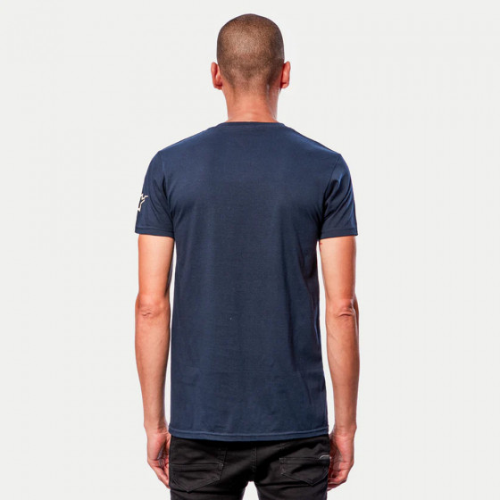 Triko - ALPINESTARS Wordmark Tee - Navy / Stone