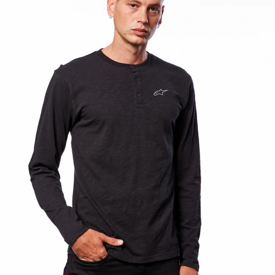 Triko - ALPINESTARS Gravel Henley - Black