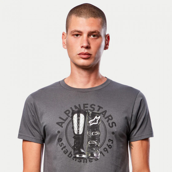 Triko - ALPINESTARS Victory Revolve Tee - Charcoal