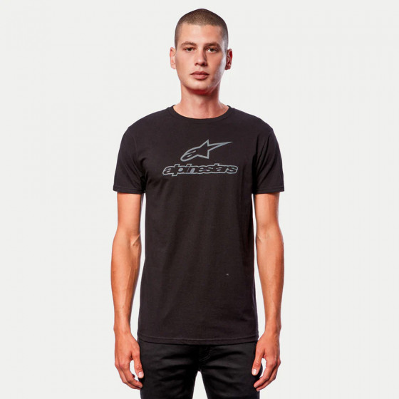 Triko - ALPINESTARS Woodmark Combo Tee - Black / Grey