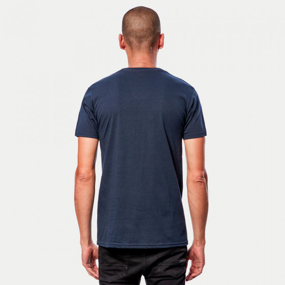 Triko - ALPINESTARS Woodmark Combo Tee - Navy / White