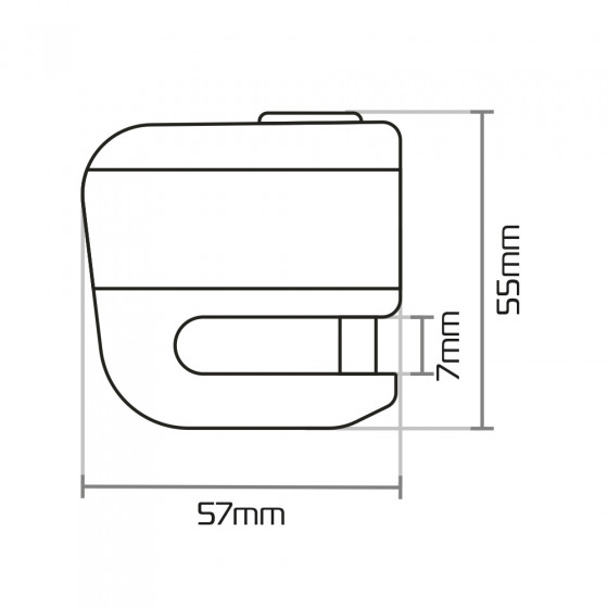 Zámek - OXFORD Micro XA5 - černá