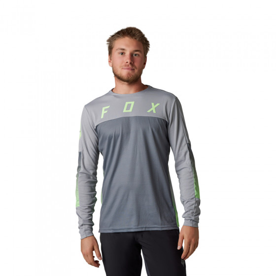 Pánský dres Fox Defend Ls Jersey Cekt Light Grey M