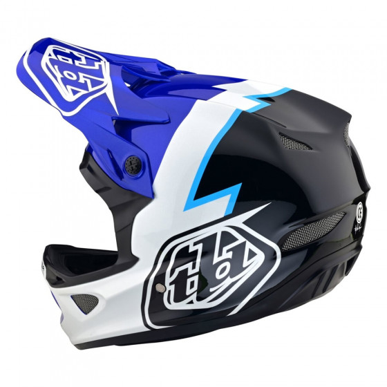 Integrální přilba - TROY LEE DESIGNS D3 Fiberlite Volt - Blue