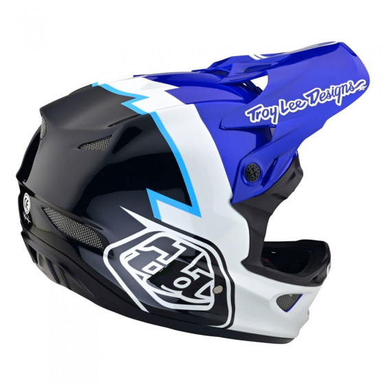 Integrální přilba - TROY LEE DESIGNS D3 Fiberlite Volt - Blue