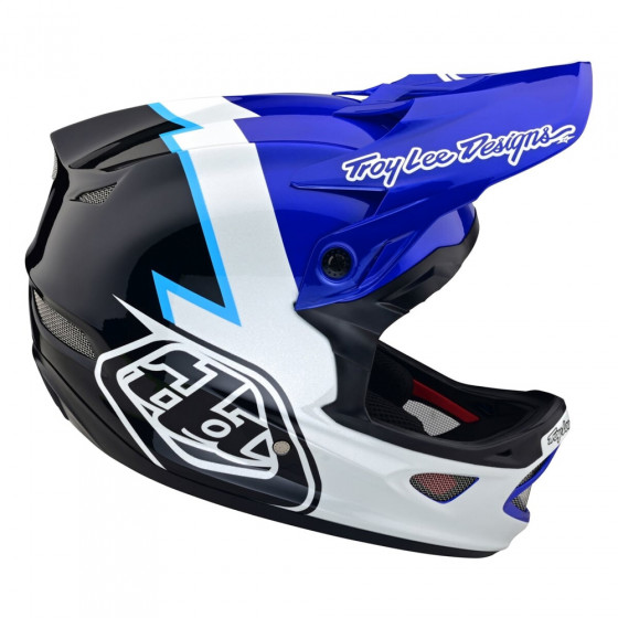 Integrální přilba - TROY LEE DESIGNS D3 Fiberlite Volt - Blue