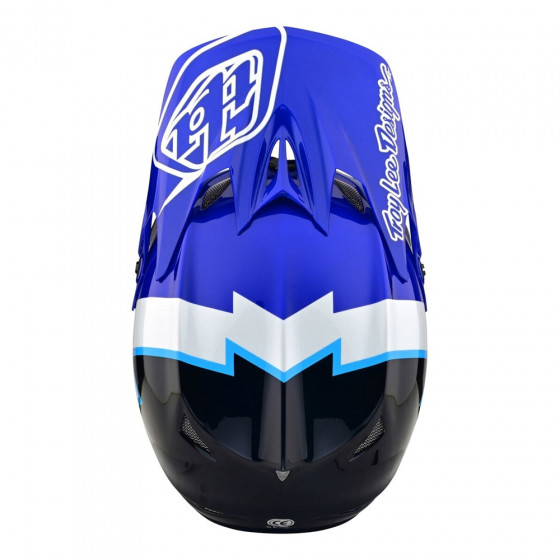 Integrální přilba - TROY LEE DESIGNS D3 Fiberlite Volt - Blue