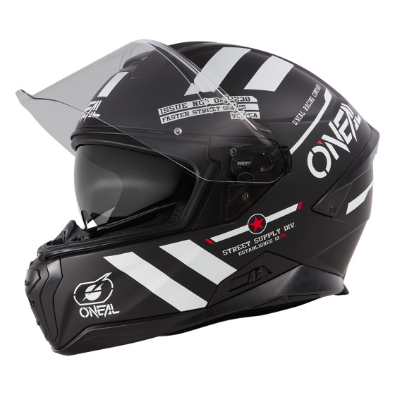 O´Neal přilba CHALLENGER WARHAWK černá/bílá/červená XS (53/54 cm)