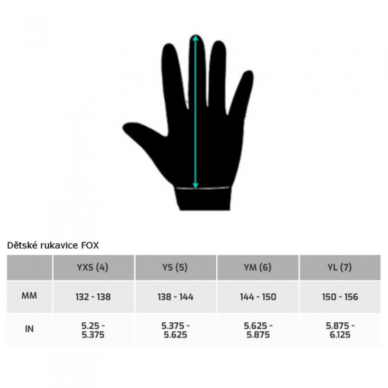 DĚTSKÉ rukavice - FOX Dirtpaw 2023 - Black