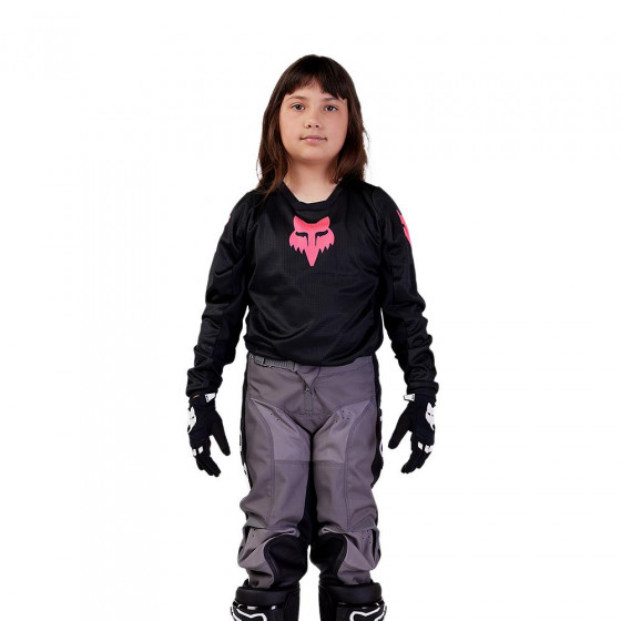 Dětský dres - FOX Youth Girls Blackout 2024 - Black/Black