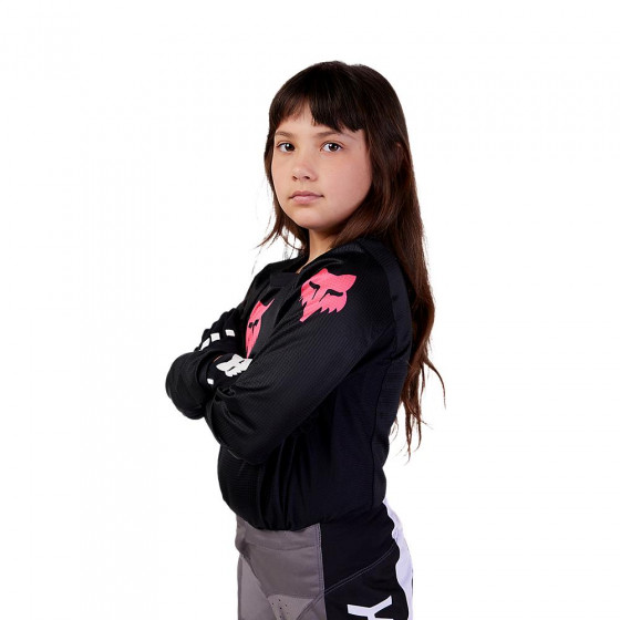 Dětský dres - FOX Youth Girls Blackout 2024 - Black/Black
