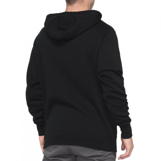 Mikina - 100% Icon Pullover Hoodie Fleece - Black