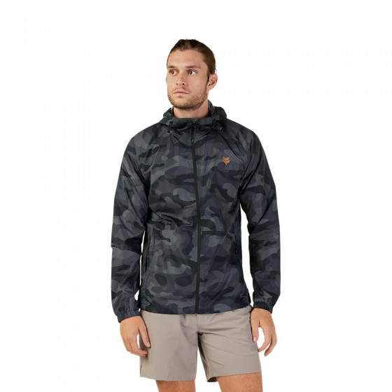 Bunda - FOX Head Camo Windbreaker 2024 - Black Camo