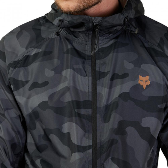 Bunda - FOX Head Camo Windbreaker 2024 - Black Camo