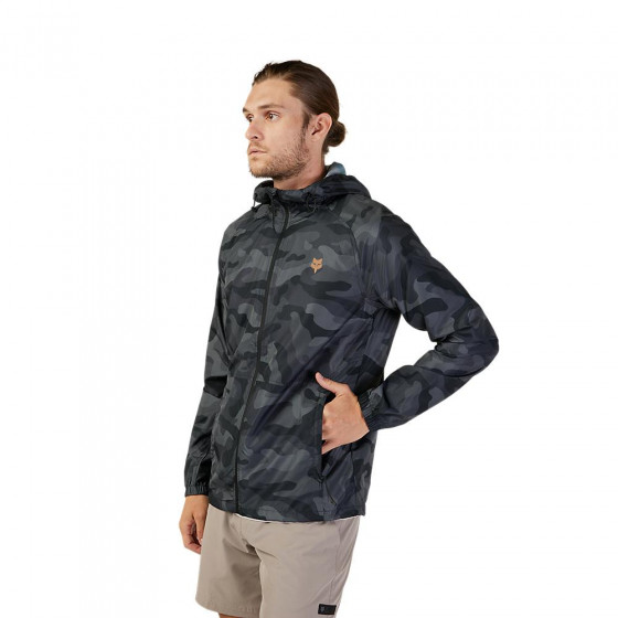 Bunda - FOX Head Camo Windbreaker 2024 - Black Camo