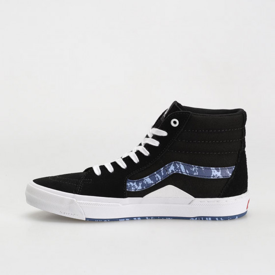 Boty - VANS BMX SK8-Hi - Marble Black / White / Blue