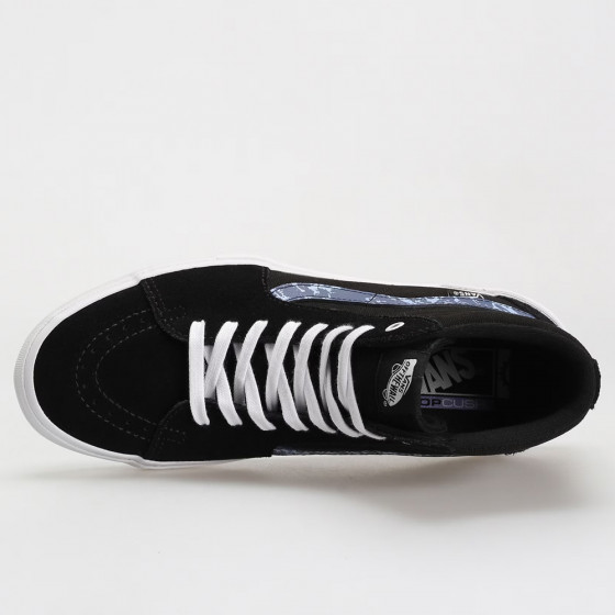 Boty - VANS BMX SK8-Hi - Marble Black / White / Blue