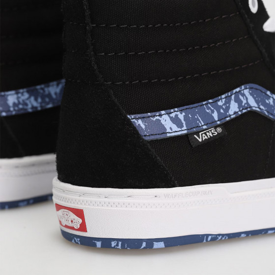 Boty - VANS BMX SK8-Hi - Marble Black / White / Blue