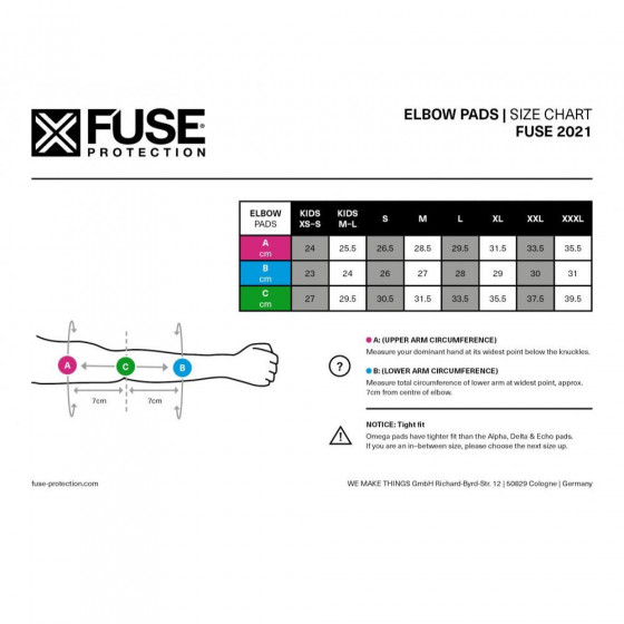 Chrániče loktů - FUSE Alpha Classic - černá