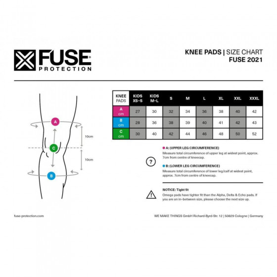 Chrániče kolen - FUSE Omega Pocket - černá