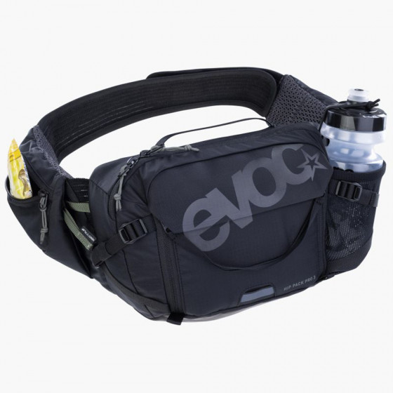 Ledvinka - EVOC Hip Pack Pro 3 + Hydration Bladder 1,5L - Black