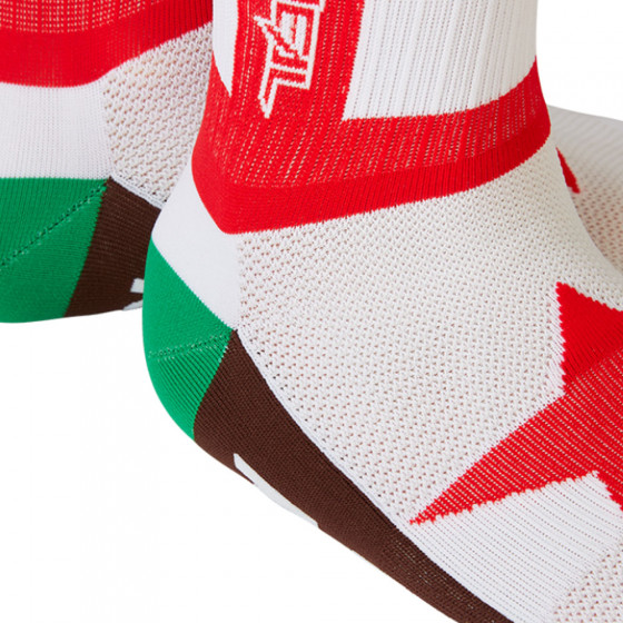 Ponožky - O'NEAL California - Červená / Bílá / Hnědá