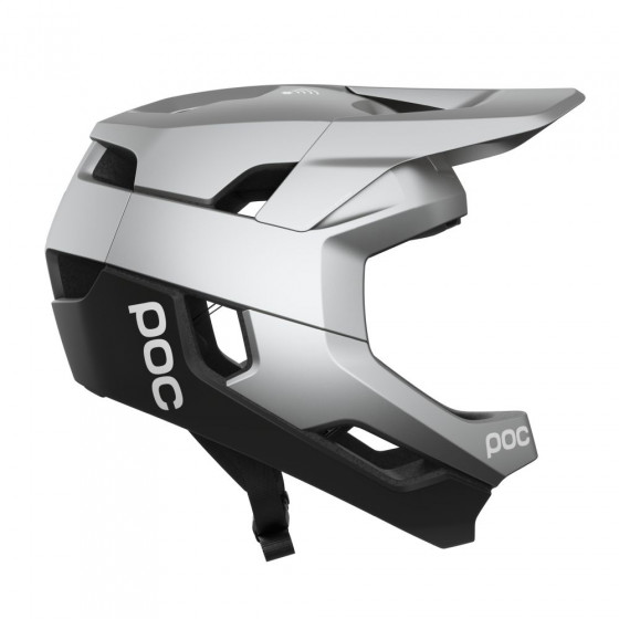 Integrální přilba - POC Otocon Race Mips - Argentite Silver/Uranium Black Matt