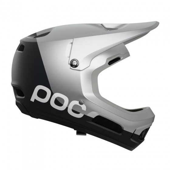 Integrální přilba - POC Coron Air MIPS -  Argentite Silver / Uranium Black Matt