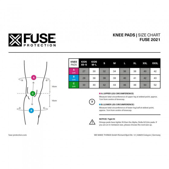 Chrániče kolen - FUSE Alpha Classic - černá