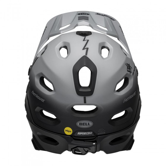 Přilba MTB - BELL Super DH Spherical 2024 - Mat Gray / Black Fasthouse