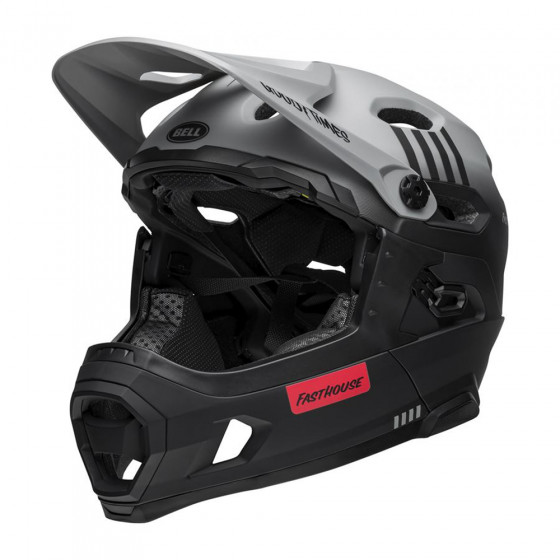 Přilba MTB - BELL Super DH Spherical 2024 - Mat Gray / Black Fasthouse