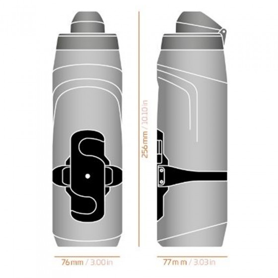 Lahev - FIDLOCK Bottle Twist 800ml + základna na lahev - Černá