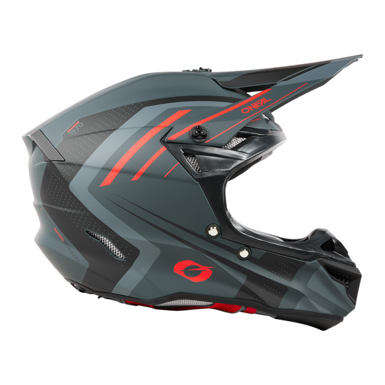 O´Neal přilba 5SRS SPIKE šedá/červená XS (53/54 cm)