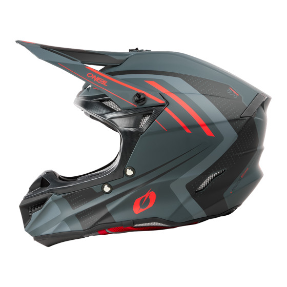 O´Neal přilba 5SRS SPIKE šedá/červená XS (53/54 cm)
