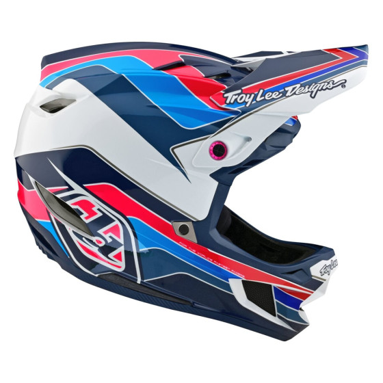 Integrální přilba - TROY LEE DESIGNS D4 Polyacralite MIPS - Block Blue/White