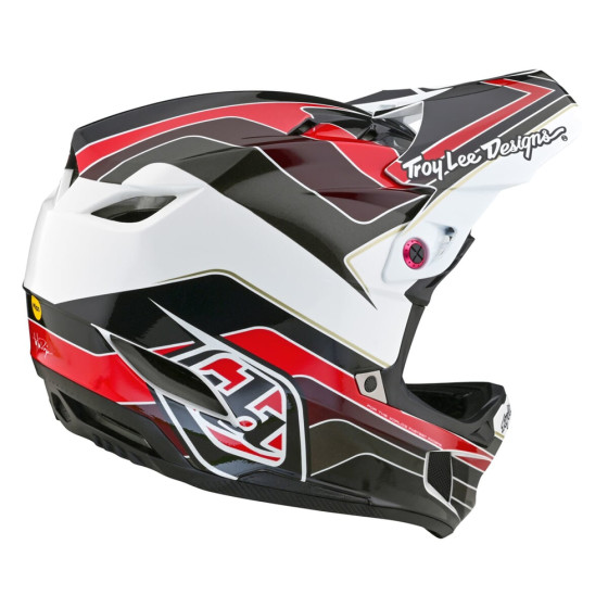 Integrální přilba - TROY LEE DESIGNS D4 Polyacralite MIPS - Block Charcoal/Red
