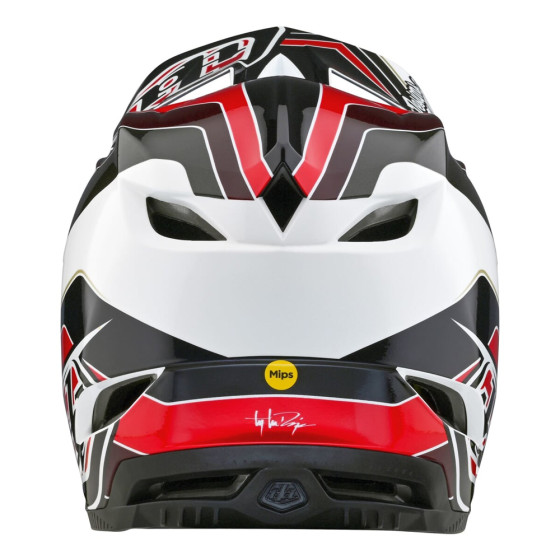 Integrální přilba - TROY LEE DESIGNS D4 Polyacralite MIPS - Block Charcoal/Red