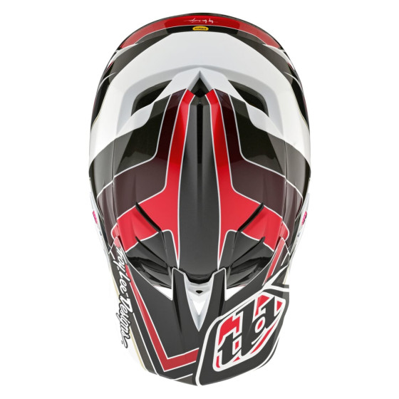 Integrální přilba - TROY LEE DESIGNS D4 Polyacralite MIPS - Block Charcoal/Red