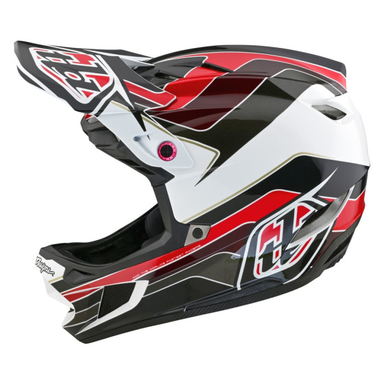 Integrální přilba - TROY LEE DESIGNS D4 Polyacralite MIPS - Block Charcoal/Red