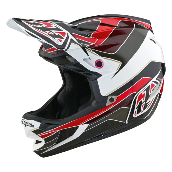 Integrální přilba - TROY LEE DESIGNS D4 Polyacralite MIPS - Block Charcoal/Red