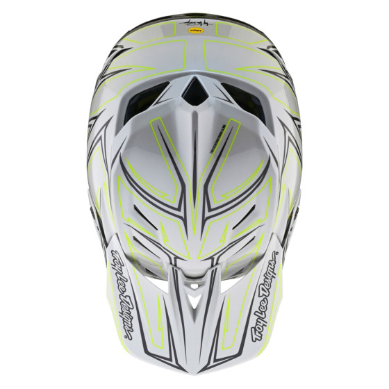 Integrální přilba - TROY LEE DESIGNS D4 Composite MIPS - Pinned Light Gray