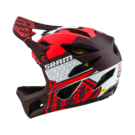 Integrální přilba - TROY LEE DESIGNS Stage MIPS Sram - Vector Red