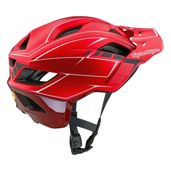 Přilba MTB - TROY LEE DESIGNS Flowline SE MIPS - Pinstripe Red