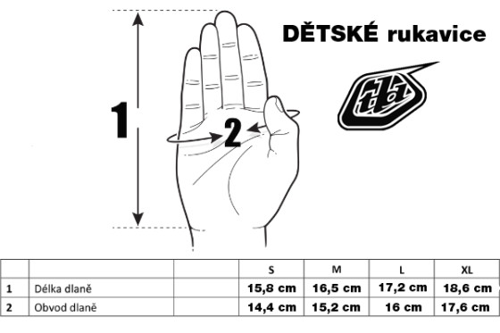 Dětské rukavice - TROY LEE DESIGNS Air - Reverb Black/Yellow