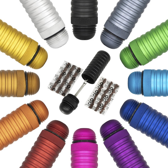 Sada na opravu bezdušových plášťů - PEATY'S Holeshot Puncture Plugger Kit