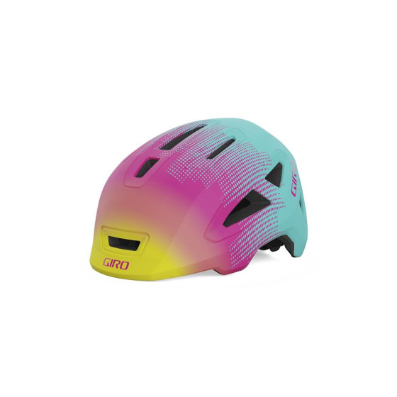 Dětská přilba MTB - GIRO Scamp - Mat Teal / Pink Towers