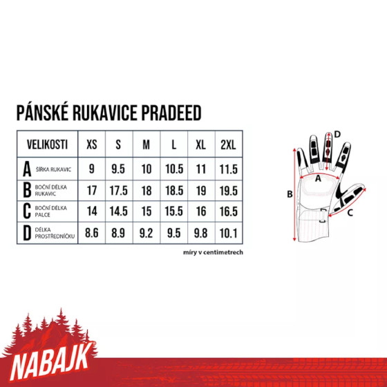 Rukavice - NABAJK Pradeed 2024 - Black/Orange