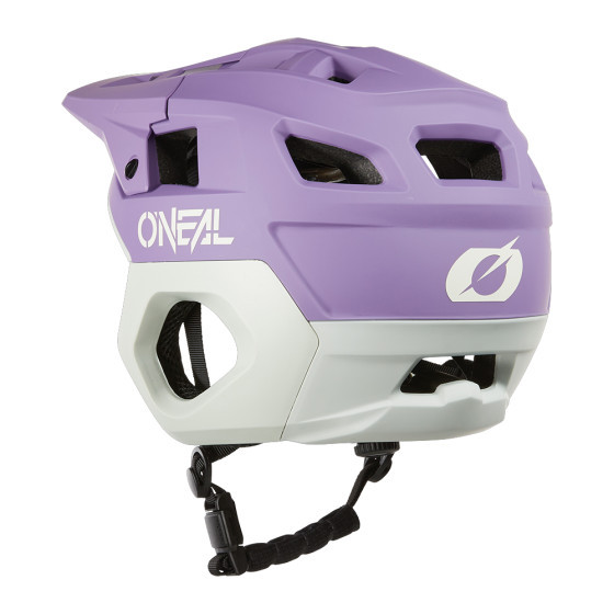 Přilba MTB - O'NEAL Trapper SOLID - fialová / světle šedá