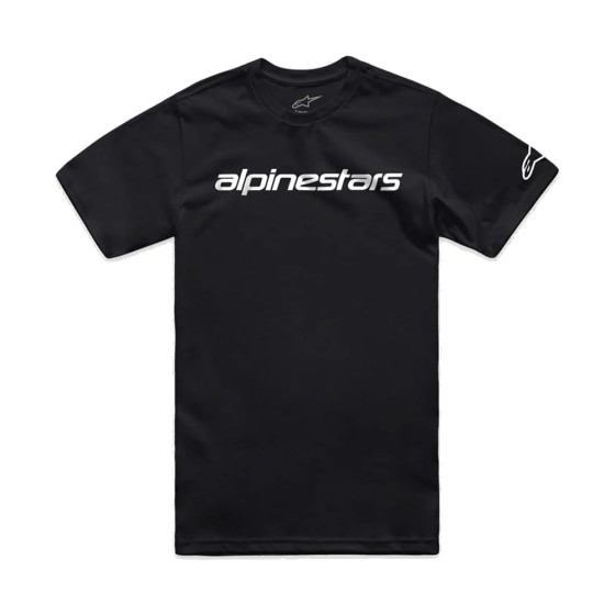 Triko - ALPINESTARS Linear Wordmark 2.0 CSF - Black / White