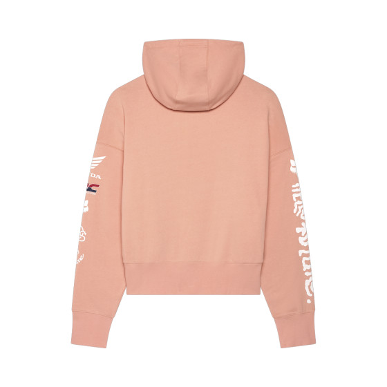 Dámská mikina - FOX x Honda Oversized Po Hoodie 2025 - Pale Pink